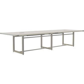 Safco Products MRS12WAH Safco® Mirella Conference Table, Sitting-Height, 12L, Rectangle, White Ash image.