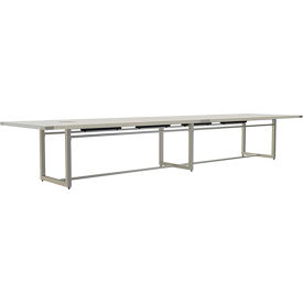 Safco Products MRS16WAH Safco® Mirella Conference Table, Sitting-Height, 16L, Rectangle, White Ash image.