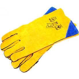 S And H Industries 40023 ALC 40023 Premium Blast Gloves, Leather image.
