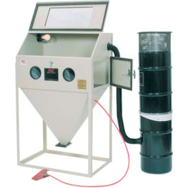 S And H Industries 40403 ALC 40403 Top & Side Open Blast Cabinet W/ Dust Collector, Steel image.