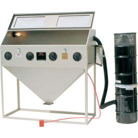 S And H Industries 40413L ALC 40413L Top & Side Open Blast Cabinet W/ Dust Collector, Steel image.
