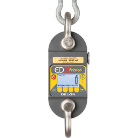 Dillon AWT05-506312 Dillon EDX-1T - EDXtreme Dynamometer With Backlight and Shackles 2,500lb x 2/.5lb image.