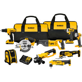 Dewalt 20V MAX 9-Tool Power-Tool Combo Kit w/ Soft Case Including 2 Batteries & Charger