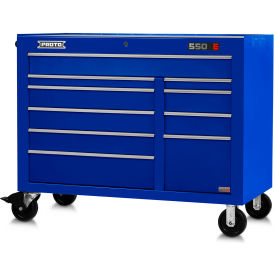 Stanley Black & Decker J555041-10BLPD Proto® 550E Power Workstation W/ 10 Drawers, 50"W x 25-1/4"D, Blue image.