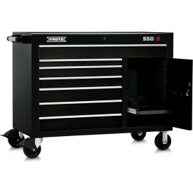 Stanley Black & Decker J555041-7BK-1S Proto® 550S Workstation W/ 7 Drawers & Shelf, 50"W x 25-1/4"D x 41"H, Black image.