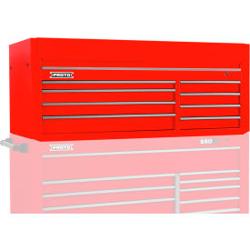 Stanley Black & Decker J556627-8RD Proto® 550S Top Chest W/ 8 Drawers, 66"W x 27"D x 27"H, Red image.