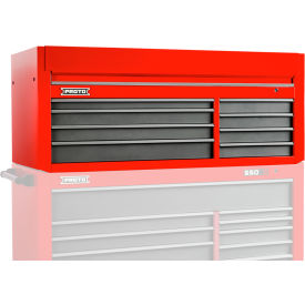 Stanley Black & Decker J556627-8SG Proto® 550S Top Chest W/ 8 Drawers, 66"W x 27"D x 27"H, Red & Gray image.