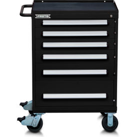 Stanley Black & Decker J563042-6BK Proto® 560S Roller Cabinet W/ 6 Drawers, 30"W x 21-3/8"D x 42-1/2"H, Black image.