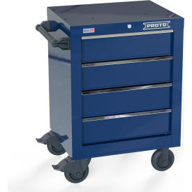 Stanley Black & Decker JSTV2739RS04BL Proto® Single Bank Roller Cabinet W/ 4 Drawers, 27"W x 22-3/8"D x 38-1/2"H, Blue image.