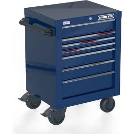 Stanley Black & Decker JSTV2739RS07BL Proto® Single Bank Roller Cabinet W/ 7 Drawers, 27"W x 22-3/8"D x 38-1/2"H, Blue image.