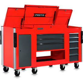 Stanley Black & Decker JUC3743-3SG Proto® Modular Utility Cart W/ 3 Drawers, 37"L x 20"D x 43"H, Red image.