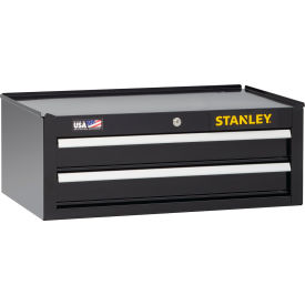 Stanley Black & Decker STST22625BK Stanley® 300 Series Middle Tool Chest W/ 2 Drawers, 26"W x 16"D, Black image.