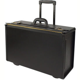 Stebco Llc 251622 Stebco 251622 Synthetic Leather Business Case On Wheels, Black image.