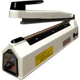 12" Hand Impulse Sealer, 2mm Seal Width, White Body view 2