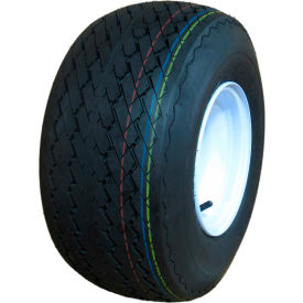 Sutong Tire Resources ASB1029 Hi-Run Golf Tire Assembly 18X8.5-8 4PR SU15 & 8X7 4-4.0 White Solid image.