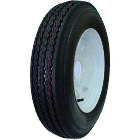 Sutong Tire Resources ASB1043 Hi-Run Boat Trailer Assembly 5.70-8 4PR SU02 & 8X3.75 5-4.5 White image.