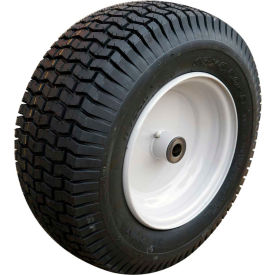 Sutong Tire Resources ASB1084 Hi-Run Lawn/Garden Tire Assembly 16X6.50-8 2PR SU12 TURF & 8X5.375 Graish White Wheel 3/4"ID Bushing image.