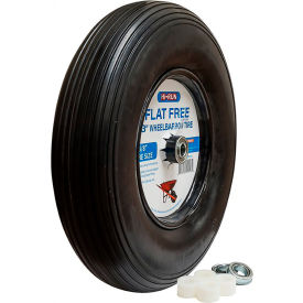 Sutong Tire Resources WB1001 Hi-Run Tool Wheelbarrow 8" Pneumatic with Universal Bearing Kit & Grease Fitting (Rib) image.