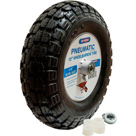 Sutong Tire Resources WB1006 Hi-Run Tool Wheelbarrow 13" Pneumatic with Universal Bearing Kit & Grease Fitting (Stud) image.