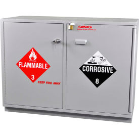 Scimatco SC2247 Acid (24x2.5 Liter)/Flammable (24x1 Gal.) Cabinet, Fully Lined, Self-Closing, 47 x 22 x 35-1/2 image.