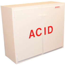 Scimatco SC5040 50x2.5 Liter, Polypropylene Acid Cabinet, 48"W x 18-1/2"D x 40"H image.