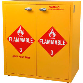 Scimatco SC8079 24 Gallon, Jumbo Stacking Flammable Cabinet, Self-Closing, 30"W x 18-1/2"D x 32-1/2"H image.