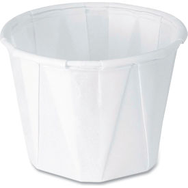 Dart® SCC100 Heavy Duty Pleated Souffle Cups White 5000/Case