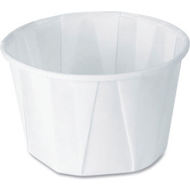 DART® SCC200 Heavy Duty Pleated Souffle Cups White 5000/Case