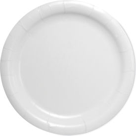 SOLO® Bare Eco-Forward Clay-Coated Paper Dinnerware ProPlanet Seal Plate 9"D  White 500/CT