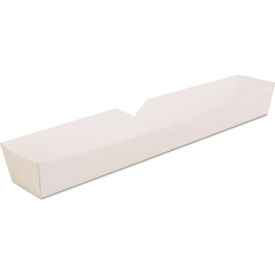 SCT® Footlong Hot Dog Tray 10-1/4"W x 1-1/2"D x 1-1/4"H White Pack of 500