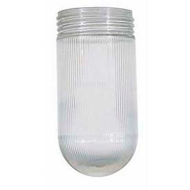 Satco Products Inc 50/547 Satco 50-547 Clear Ribbed Glass image.
