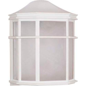 Nuvo 60/537 1 Light-Die Cast Linen Acrylic Lens White Acrylic 7.75"W X 9.75"H 