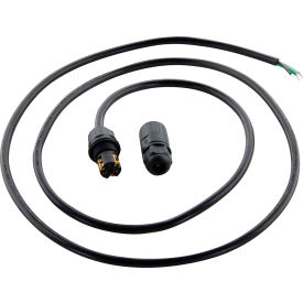 Satco® IP68 Connector with 5-1/2' Whip For Supply Line Voltage Black