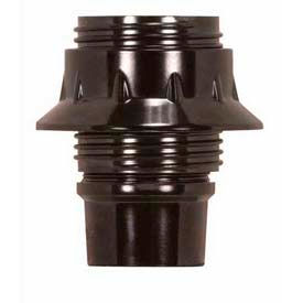 Satco Products Inc 80/1094 Satco 80-1094 Candelabra European Style Socket  Brown  4pc.  Full Uno Thread and Ring image.