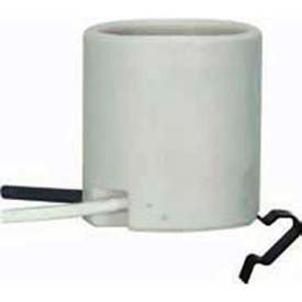 Satco Products Inc 80/1222 Satco 80-1222 Keyless Unglazed Porcelain Socket w/ 3/8-in. Snap-in Clip image.