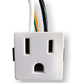 Satco Products Inc 80/1408 Satco 80-1408 4 Wire  2 Pole Snap-In Convenience Outlet image.
