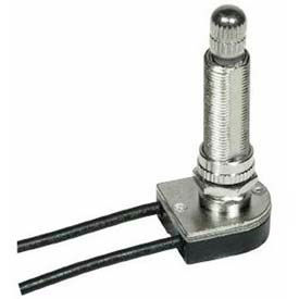 Satco Products Inc 80/1414 Satco 80-1414 On-Off Metal Rotary Switch  1-1/2-in. Bushing  Nickel Finish image.