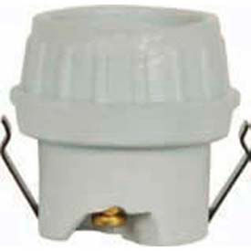 Satco Products Inc 80/1680 Satco 80-1680 Keyless Glazed Porcelain 1pc. Shallow Back Socket image.