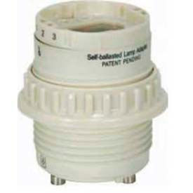 Satco 80-1849 Phenolic CFL Lampholder w/Uno Ring  G24q-1 - GX24q-1 60Hz  0.15A  13W-120V