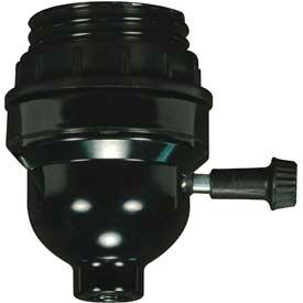 Satco Products Inc 80/2068 Satco 80-2068 GU24 Medium Base Socket w/ Uno Thread - Ring - On-Off Turn Knob image.