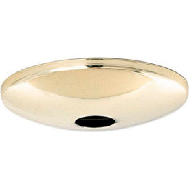 Satco Products Inc 90/048 Satco 90-048 Plain Shallow Fixture Canopy - Brass Finish image.