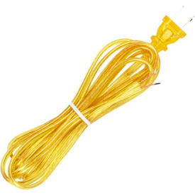 Satco Products Inc 90/105 Satco 90-105 8 Ft. Cord Set, 18/2 SPT-2, Clear Gold image.