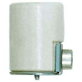 Satco Products Inc 90/1108 Satco 90-1108 Glazed Porcelain Socket w/Side Outlet - Bushing  1/8 IPS image.