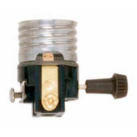 Satco Products Inc 90/1143 Satco 90-1143 3 Terminal (2 Circuit) Turn Knob Mechanism w/Screw Terminals image.