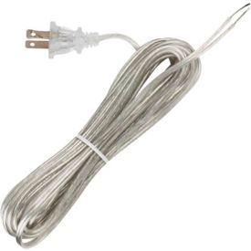 Satco Products Inc 90/1538 Satco 90-1538 20 Ft. Cord Set, 18/2 SPT-1, Clear Silver image.