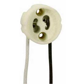 Satco Products Inc 90/1552 Satco 90-1552 Round Halogen Socket GU10 w/Mounting Holes image.