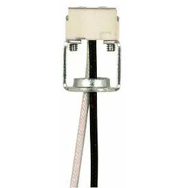 Satco Products Inc 90/1553 Satco 90-1553 Round Halogen Socket 1/8 IP Hickey image.