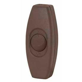 Satco Products Inc 90/2370 Satco 90-2370 Feed Thru Rocker Switch for 18/2 SPT-2  Brown image.