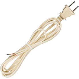 Satco Products Inc 90/2416 Satco 90-2416 7 Ft. Cord Set, 18/2 SPT-1, Ivory image.