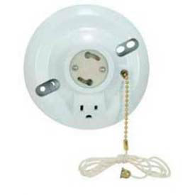 Satco Products Inc 90/2483 Satco 90-2483 GU24 Fluorescent Phenolic Receptacle with Screw Terminals and Grounded Outlet image.